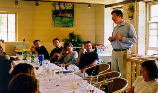 Lorcan at the Moon and Sixpence lunch (picture)