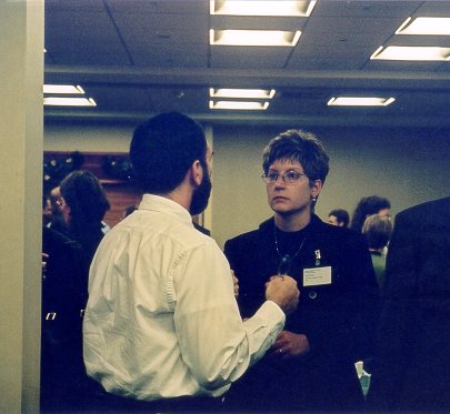 Stephen Chapman and Robin Dale during a coffee break