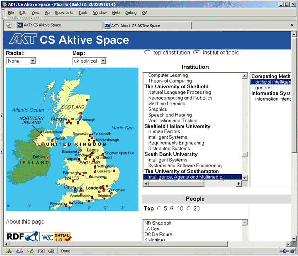 Figure 2 screenshot (76KB): AKTiveSpace Aplication