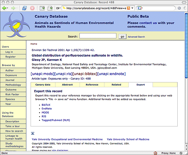 screenshot (62KB) : Figure 3: Screenshot of Evergreen Record