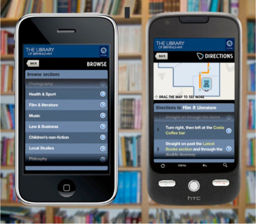 photo (81KB) : Figure 3 : Library Wayshowing Application