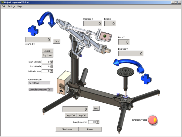 diagram (162KB): Figure 5: Rig GUI (graphical user interface)