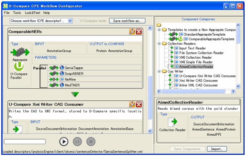 Figure 1: U-Compare interface