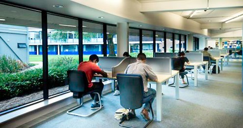 Figure 1: Study area in the Hartley Library, University of Southampton